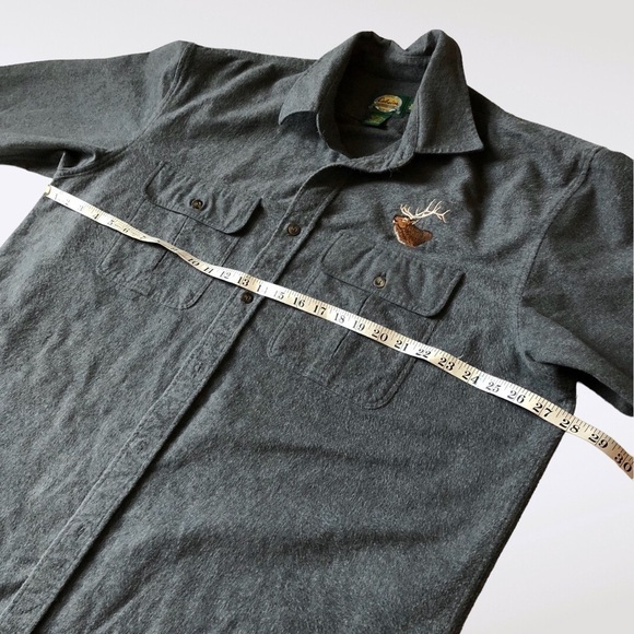 Cabela’s Deerskin Chamois Overshirt XL Heavyweight Shacket Shirt Jacket Workwear - Picture 13 of 16